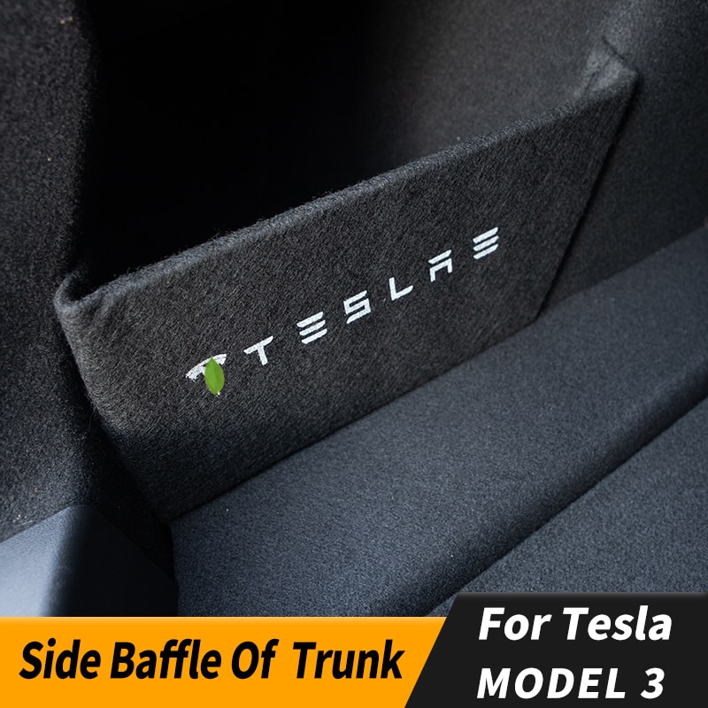 Trunk Side Baffle Opslag Partities Board Staart Doos Boot Storage Baffle Op Beide Zijden Van De Kofferbak Partitie Voor Tesla model 3