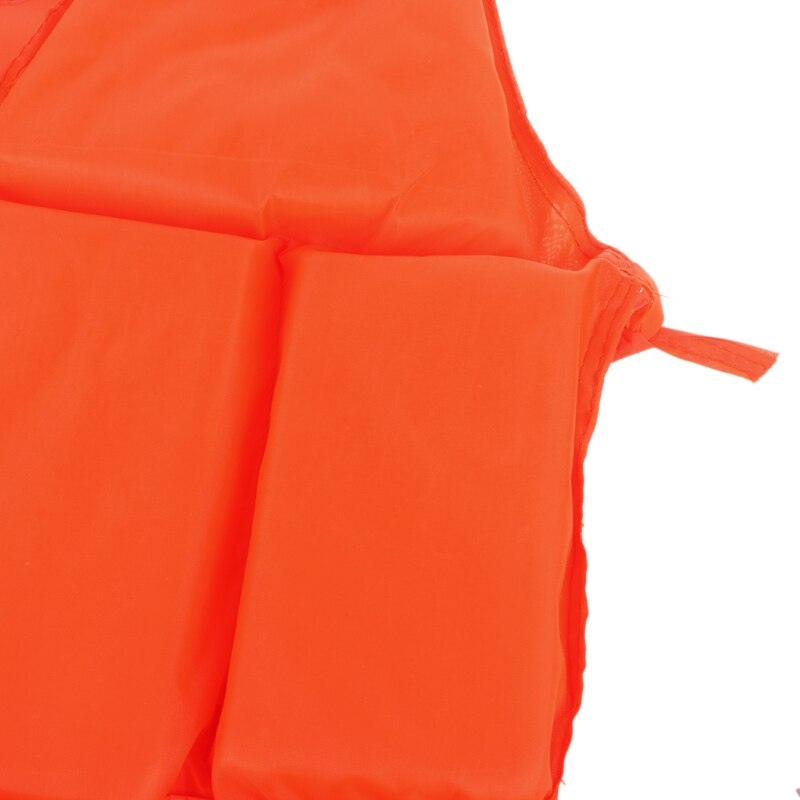 Orange Adult Foam Flotation Drifting Swimming Life Jacket Vest With Whistle J6PF