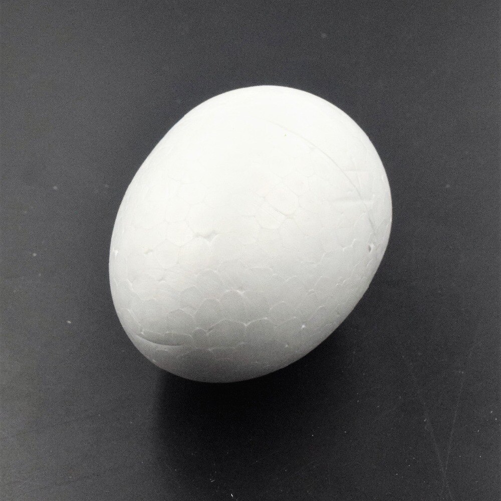 20Pcs 6CM White Foam Egg Polystyrene Styrofoam Spheres Modelling DIY Foam Egg for Party Decoration Christmas Crafts Supplies-S
