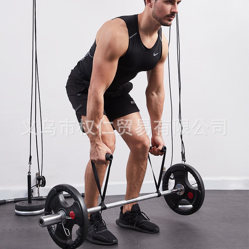 Pull Up assistenza fasce maniglie impugnature cinturino Fitness cavo resistente maniglie per macchine Home Gym forza Sling bilancieri Trainer