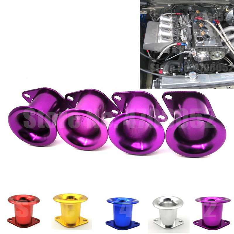 For AE86 for Corolla GTS Velocity Stack 20V 4AG ITB/ITBs Air Horn Funnel Silver EK#