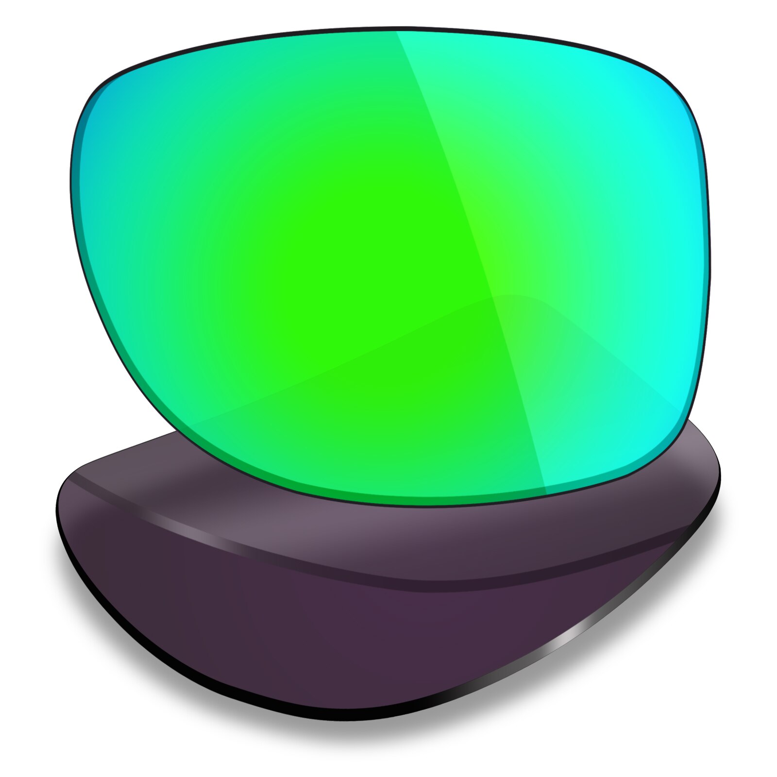 Mryok Gepolariseerde Vervanging Lenzen Compatibel Met Oakley Gauge 8 L OO4124 Zonnebril (Lenzen Alleen)-Opties: Emerald Green
