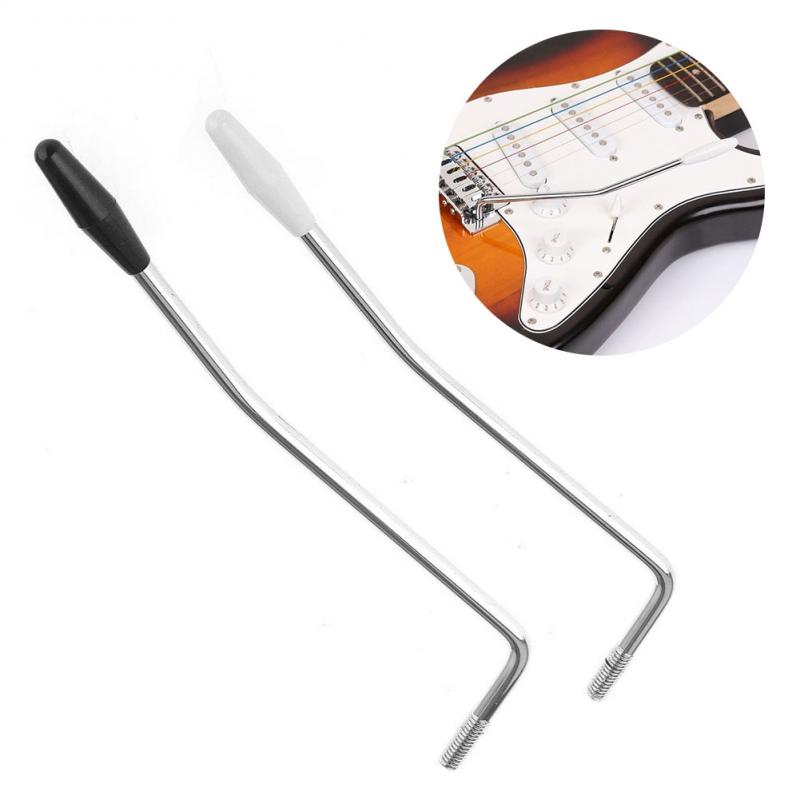 Mango de guitarra eléctrica de 5MM/6MM, púa para guardabarros y Squier Strat, Punta Negra/blanca, brazo de trémolo para guitarra