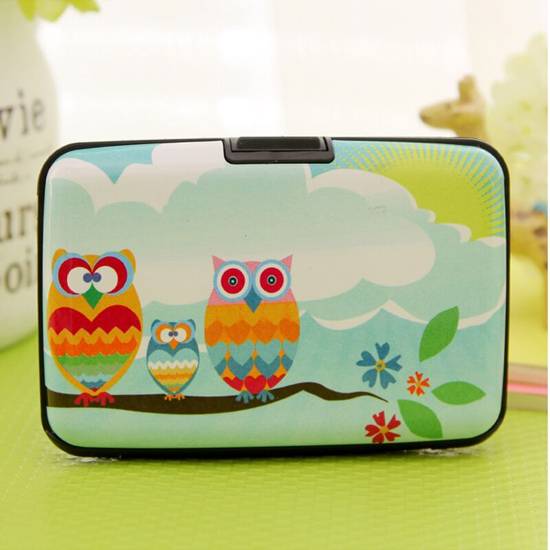 card holder For Purse Owl Credit Cards Business ID Card Holder Plastic Cards Case