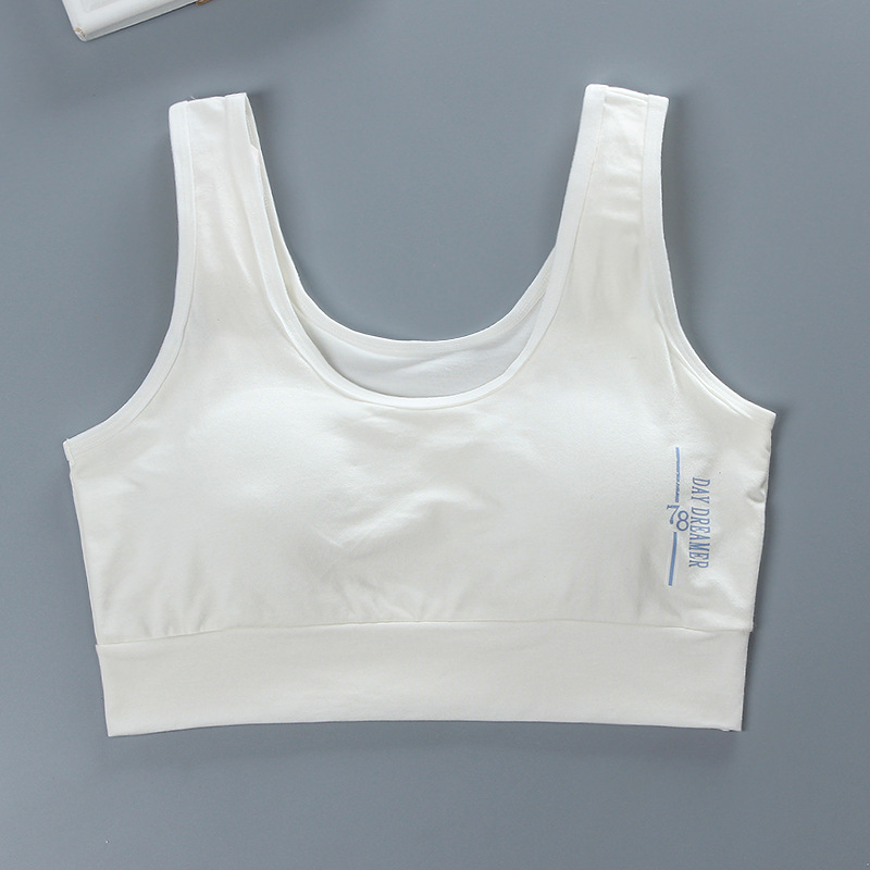 Girls bra vest cotton underwear middle school students 10-16 years old tube top sling sports bra 10 to 18 years old