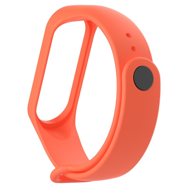 För  m5- band smart armband stegräknare utbyte armband klockarmband klockarmband för mi band 5 smart armband fitness rem: Orange