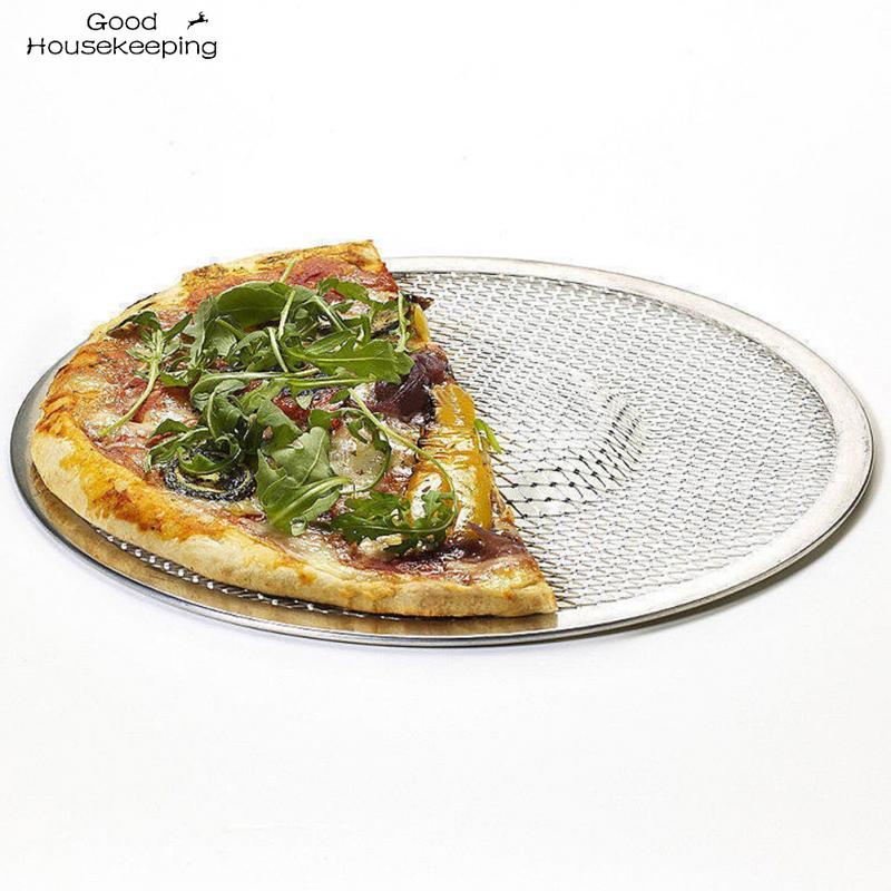 6Inch-18Inch Naadloze Aluminium Pizza Screen Bakplaat Metalen Net Bakvormen Keuken Gereedschap Pizza Acessorios