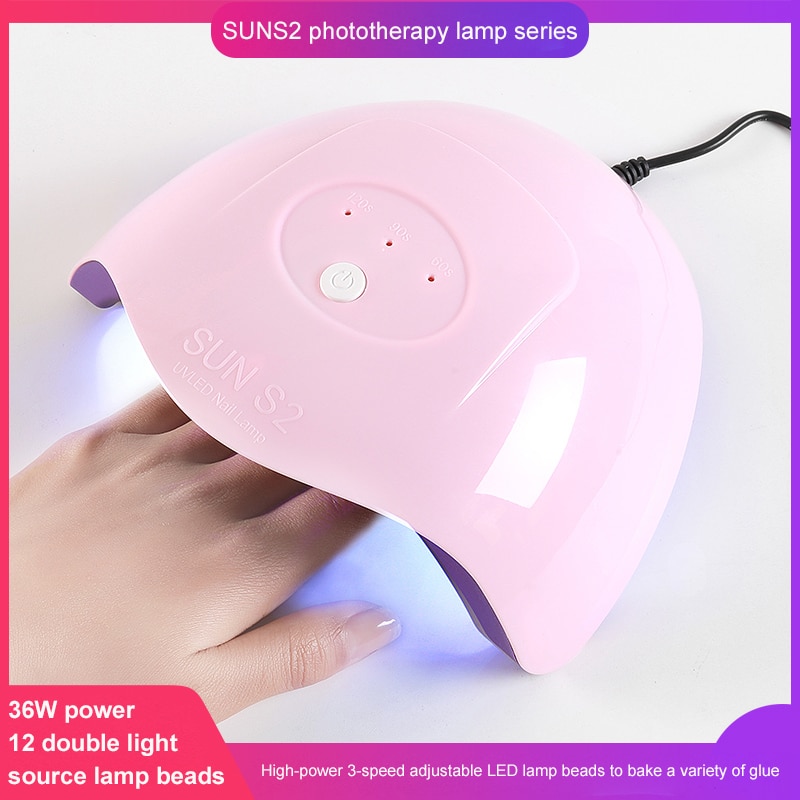 36W Nagellak Gel Verf Droger Led Nagel Lamp Uv Lamp Voor Curing Uv Gel Nagellak Manicure Salon tool