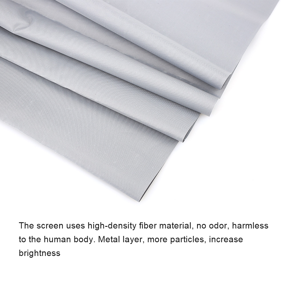 Universal Projector Screen Reflective Enhance Brightness 100/120inch Fabric Cloth Projection Screen Portable for CP600