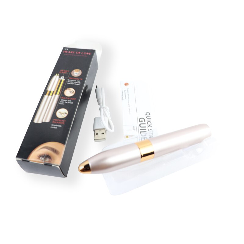 Mini depiladora eléctrica recargable por USB para cejas, afeitadora de labios y cara, 40 #1016