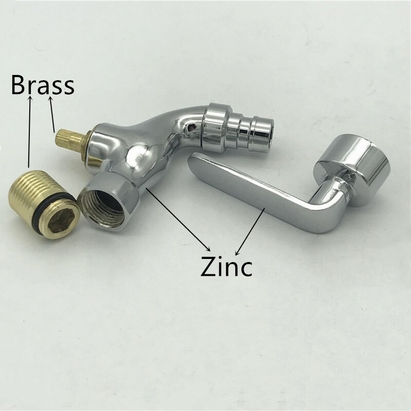 Wall Mount Washing Machine Faucet Zinc Alloy Chrome Laundry Bathroom Bibcock Garden Faucet Washing Machine Tap Balcony Water Tap