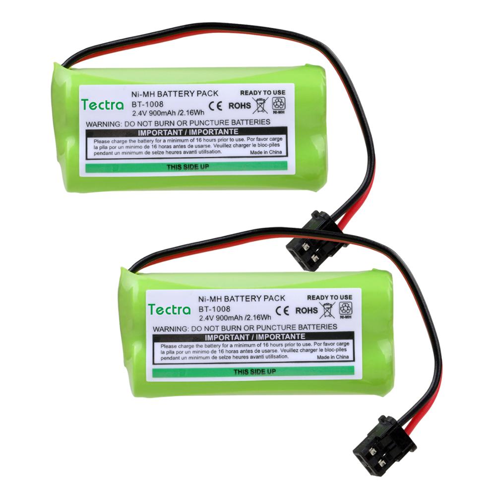 4Pcs 900mAH Ni-MH Rechargeable Battery for Uniden BT-1008 BT-1016 BT-1021 BT-1025 BT1021 BT1025 CPH-515B: 2pcs