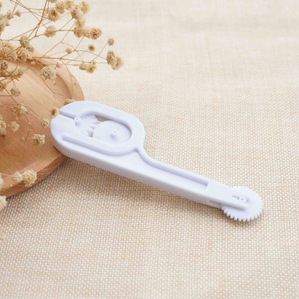 Fondant Strip Ribbon Cutter Sugarcraft Cake Decorating Tools Plastic Cake Rolling Pin Embosser Roller Set Baking Tools