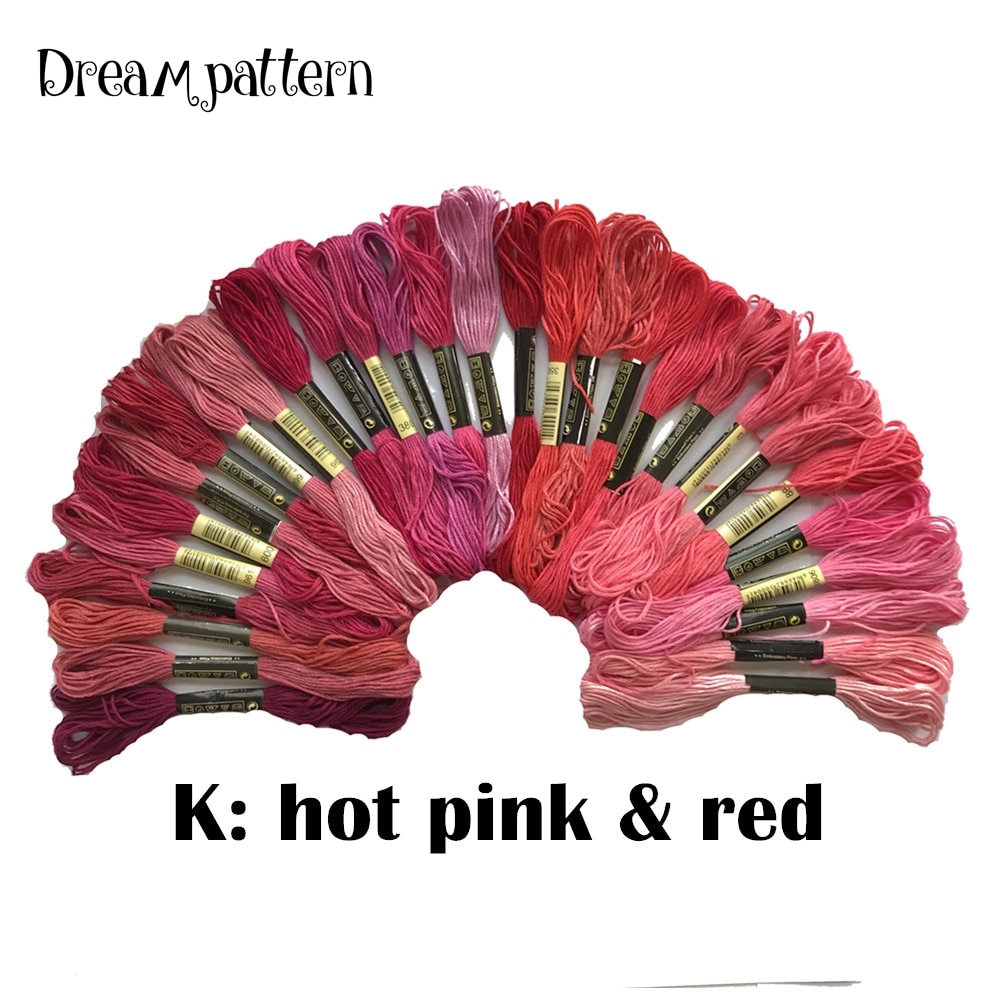 Broderitråd Bomull CXC - 30 DMC Farger - DIY Korssting Stoff Broderi Håndarbeid