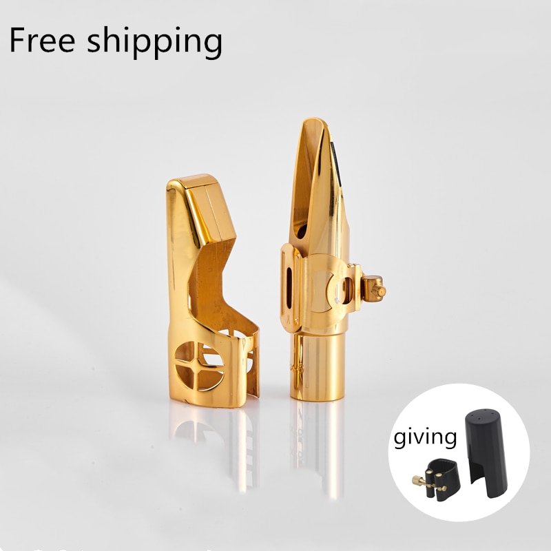 Musical Instruments Metal Nozzle With Cap 5C/6C/7C/8C Practical Tone Alto Sax Saxophone Mouthpiece Accessories