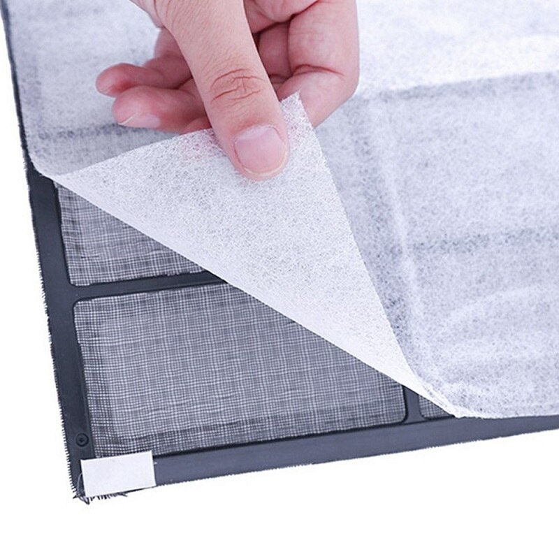 2/10 kpl pölyä estävä ilmastointilaite suodatinpaperit pölytiivis puhdistus puhdistus ilma itseliimautuva ilmanpuhdistin pölynsuodatin