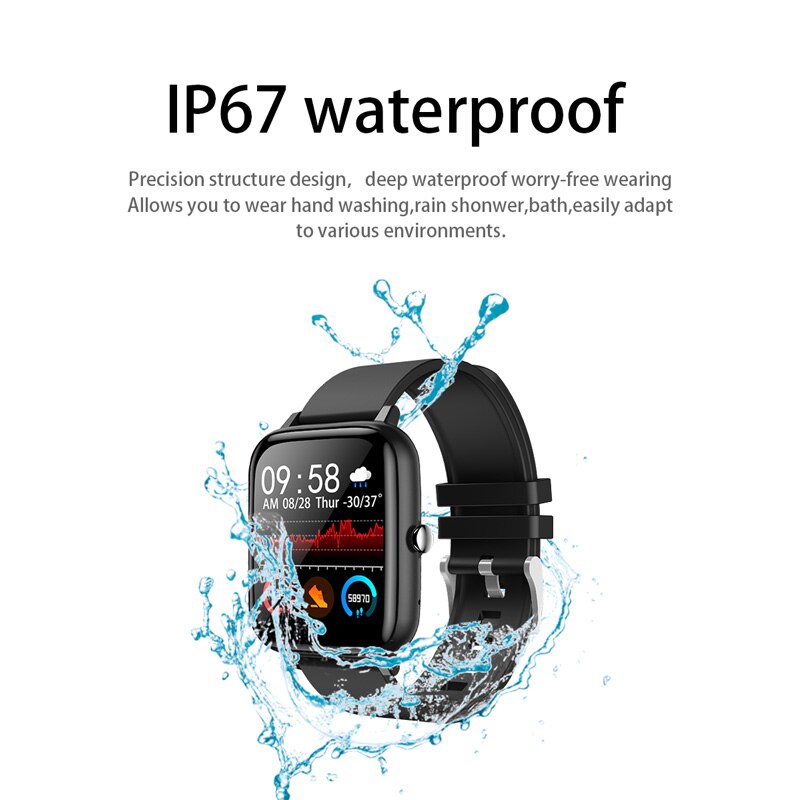 Smart Horloge Mannen Custom Dial Bluetooth Call Sport Fitness Armband IP67 Waterproo Muziek Controle Full Touch Horloge Smartwatch Vrouwen