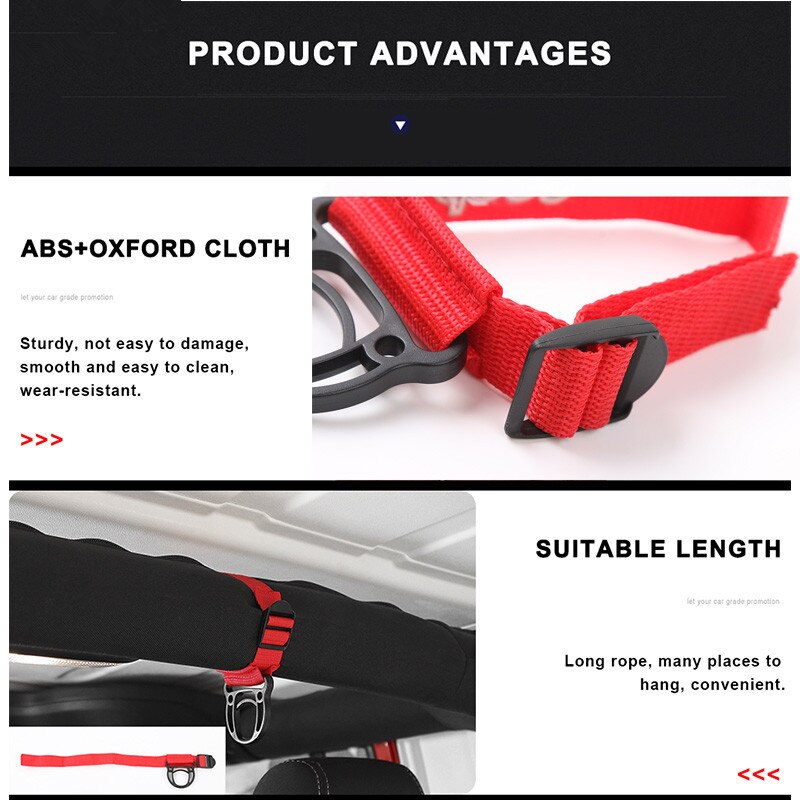 Sansour Car Coat Hanger for Jeep Gladiator JT + Car Coat Hook stand Accessories for Jeep Wrangler TJ JK JL 1997