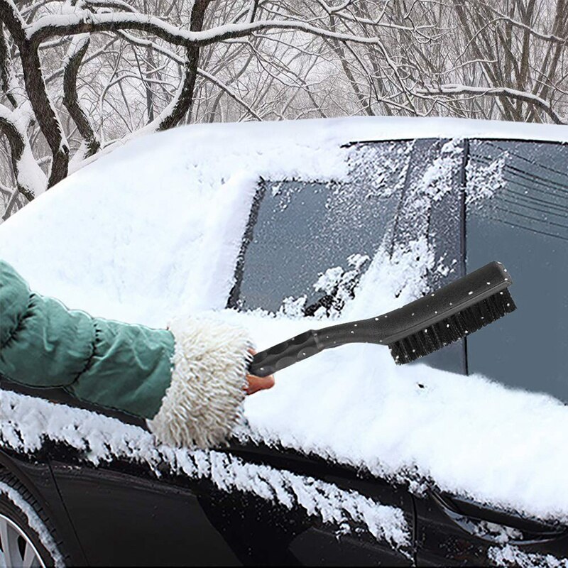 Ijskrabber met borstel voor auto , 2 in 1 auto sneeuwborstelschep sneeuwruimen voor auto voorruit en raam