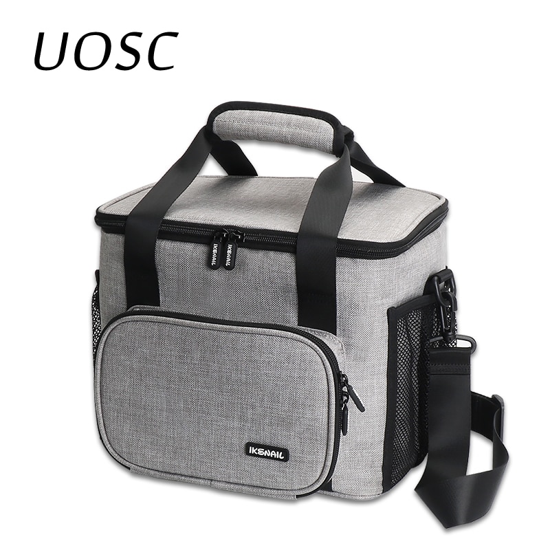 UOSC Tragbare Mittagessen Tasche Für Frauen freundlicher Männer Schulter Lebensmittel Picknick Kühler Kasten Isolierte Taschen Tote Lagerung Container bolsa termica