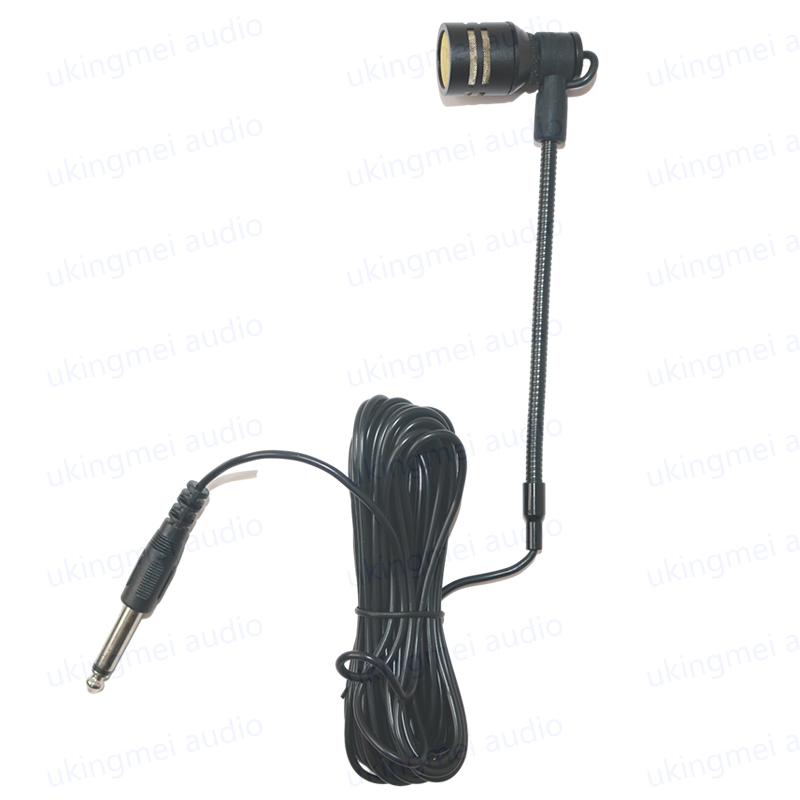 Dynamic Microphone for Saxophone Musical Instrument Microphone for Orchestra Trumpet Sax Gooseneck Microphone with 5M 6.35 Wire