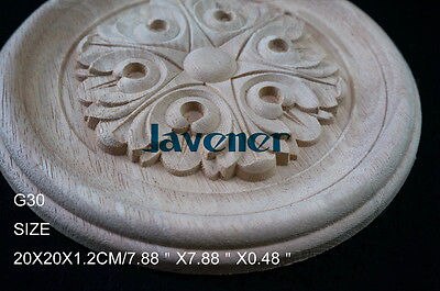 Holz Applikationen Dekoration - 4 Stück Schnitzerei Für Möbel