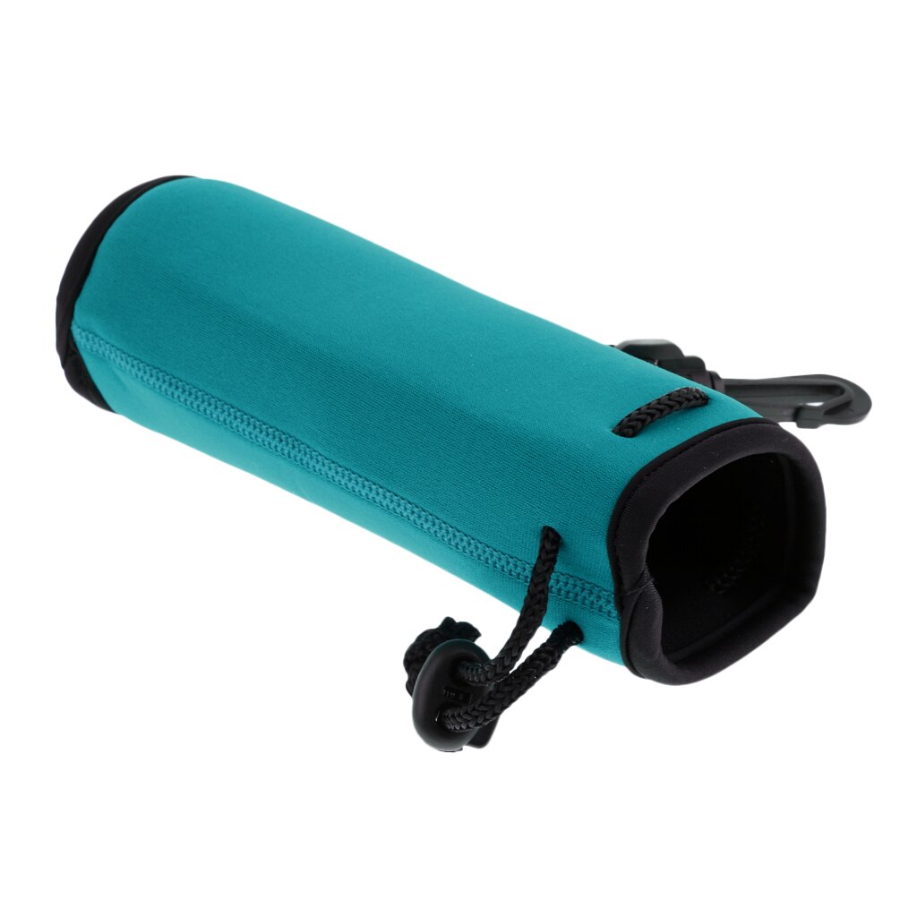 Wasser Flasche Halfter Isolierte Neopren Wasser Flasche Kühler Abdeckung Hülse Tote Tasche für Frauen Männer Radfahrer 500ml (16,9 UNZEN): See Blau