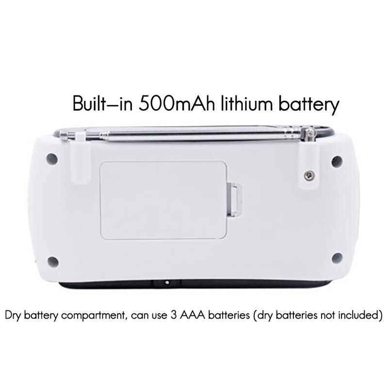 Multifunctional Hand Crank Generator Radio LED Flashlight Emergency Hand Radio