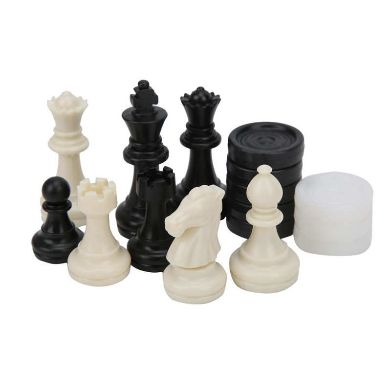 Checkers Set Chess Set 2 in 1 Travel Board Games Set Portable Chess and Checkers Set for Kids and Adults Chess Board Game