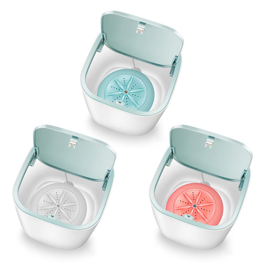 Laundry Mini Washing Machine Home Business Trip Ultrasonic Turbines Washer Convenient Portable Personal Rotating Turbine Washer