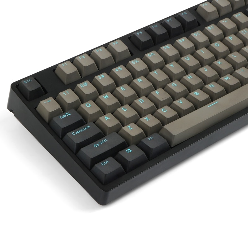 69HA Dolch Sky PBT Keycap Set Two-color Injection Blue Font 87 104 108 Black Gray Cherry Profile Mechanical Keyboard Keycaps