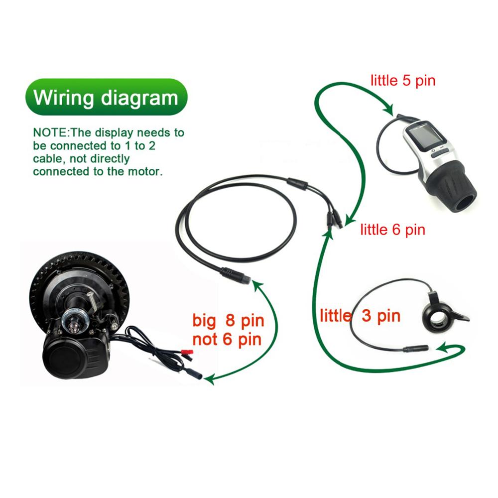 Écran LCD de l'opérateur TSDZ2 VLCD5 VLCD6 XH18 VLCD5, accessoires de vélo électrique TONGSHENG Mid Drive Motor Part