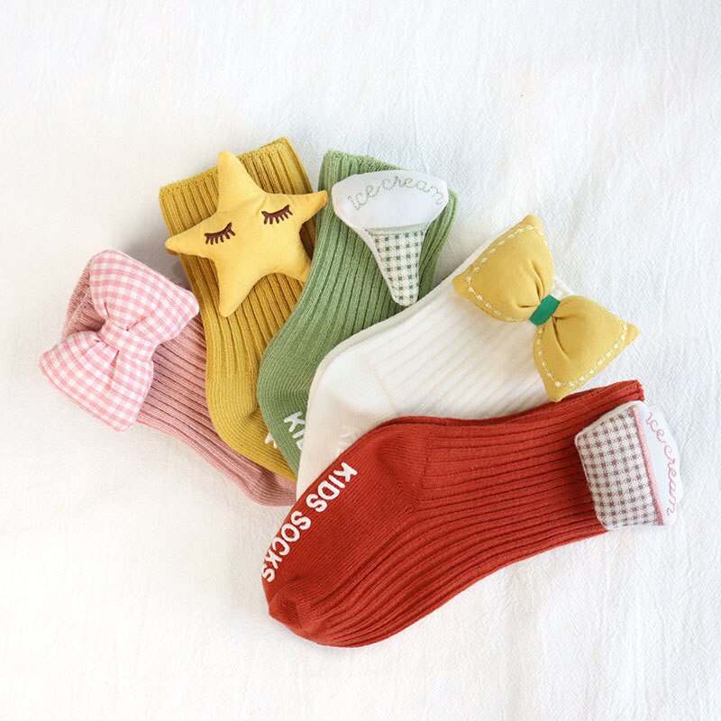 Baby Socks Winter Newborn Baby Boy Girl Cotton Socks Stereo Cartoon Cute Socks Non-Slip Floor Socks Cheap Stuff носки детские