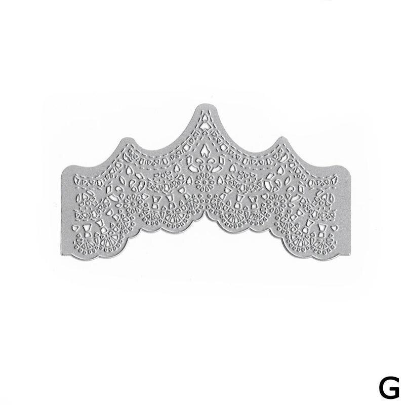 Kolstål skärform diy fars dag stämplar bröllop scrapbooking hantverk papper kort dekorativ spets metall skärning skär