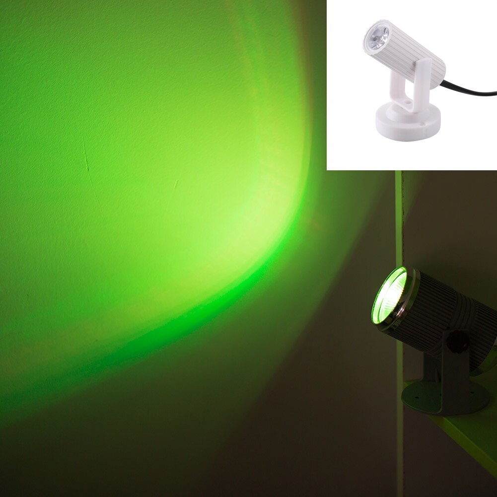 Stage Light Newest RGB Pink/ Blue/Red/White LED Beam Spotlight Party DJ Disco Bar KTV Party Moving Head Stage Lighting: green light white