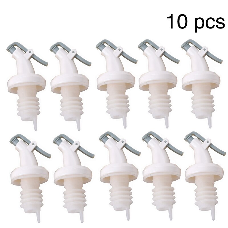 Tapón de botella de aceite, boquilla de guía de aceite de cocina, tapón de boquilla de salsa de soja, botellas de aceite y vinagre, 10 Uds.: 10 PCS blue