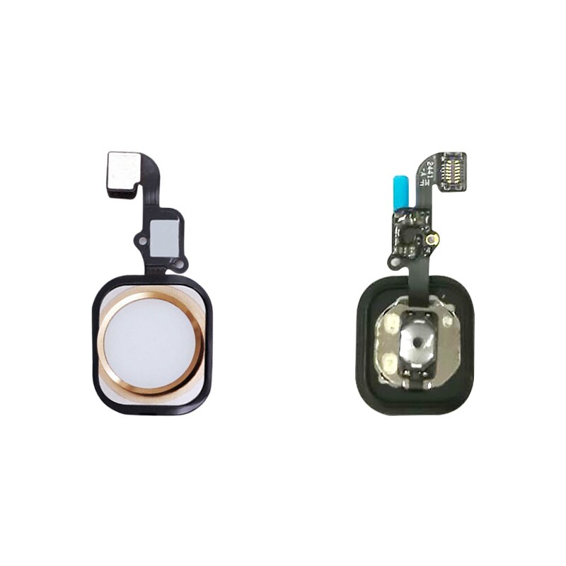20Pcs/Set Home Button For iPhone 6 6s 6S Plus Return Back Key Home Button With Flex Cable Rubber Sticker No Touch ID Fingerprint