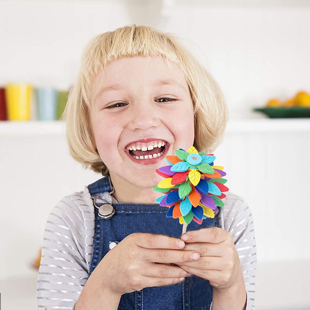 Drehbarer, spiralförmiger holzlutscher in blattform zur stressbewältigung und dekompression, geeignet für besondere bedürfnisse, sensorisches handspielzeug, heimdekoration