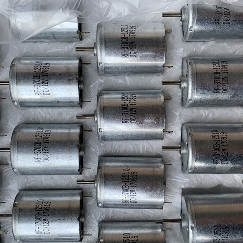 Micro 370 Motor RF-370CB-12510 DC 5V 7.2V 9V 12V Mini Precious Metal Brush Mute DIY Fan Toy Model Electric Machinery 3700RPM