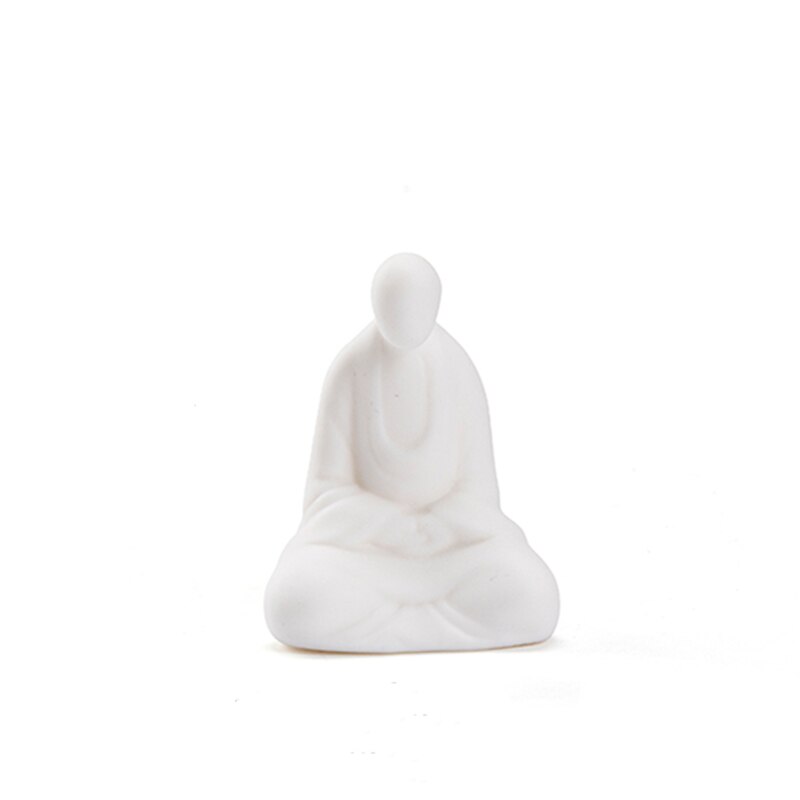 Statue en céramique en porcelaine blanche, décoration pour le thé, décor pour animaux de compagnie, ornement fait à la main, accessoires pour Table à thé, Boutique, service à thé