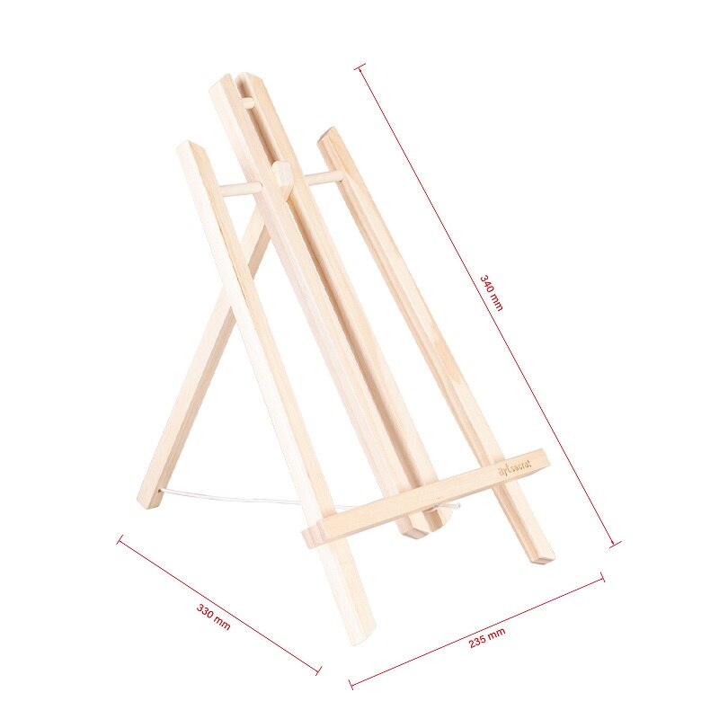 Wood Easel Exhibition Display Shelf Holder Studio Painting Stand Table Easel for Painting Craft Art Supplies: SWE140 NATURAL