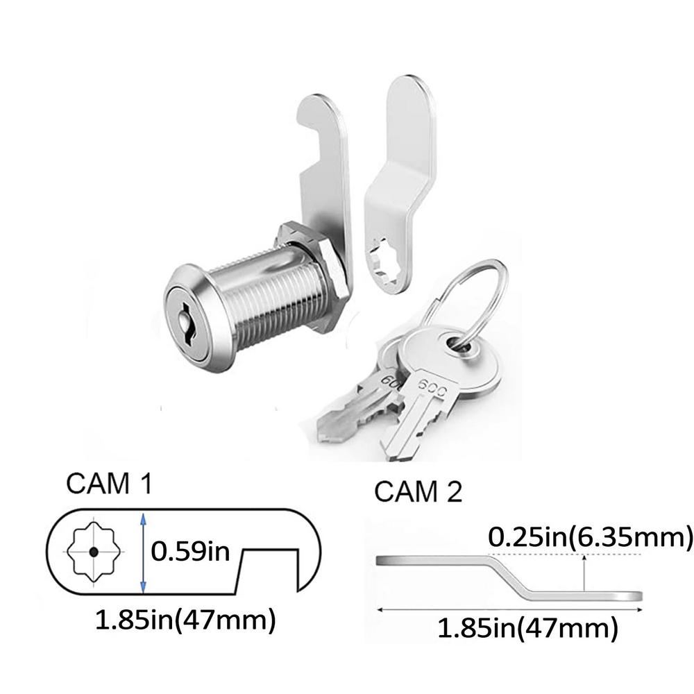 Serrure poussoir pour camping-car, 20mm, pour caravane, bateau, moteur, armoire de maison, tiroir, bouton de verrouillage, accessoires de quincaillerie pour meubles: Grey