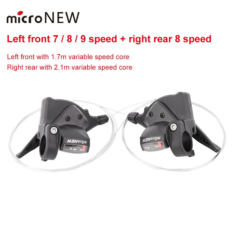 Micro Right Left Bicycle Derailleurmountain Bike Shift Lever Shifter 7 8 Speed 9 10 11S Split Fingerposts Bike Bicycle Parts: 02