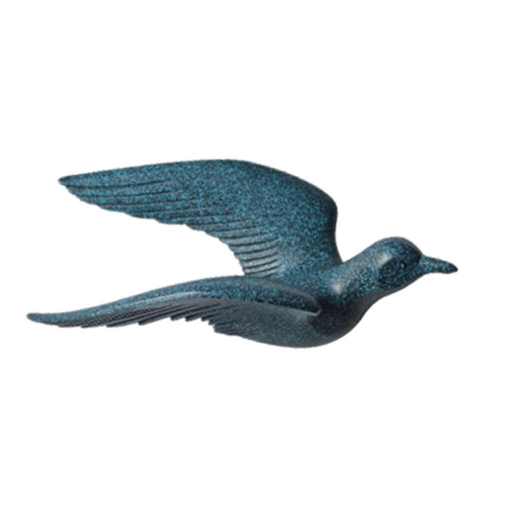 Décorations murales de la mouette en résine | 5 Styles disponibles, chambre à coucher, décoration murale de la maison: A Blue