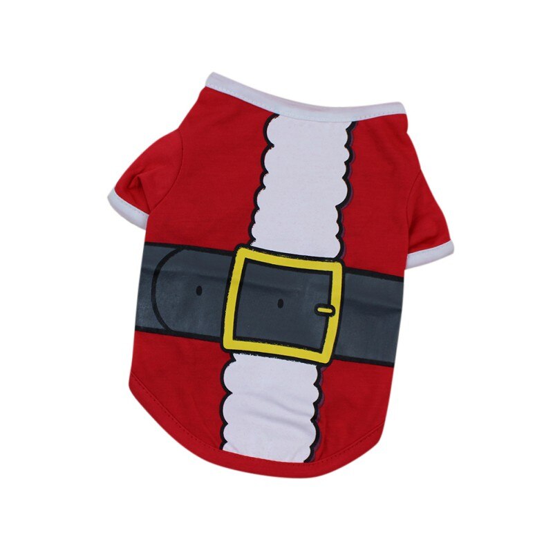 WINTER Pets Dog Clothes Christmas Bones Dog Pet Vest Puppy Cotton T Shirts Dog Shirts Dog Supplies: C / XS