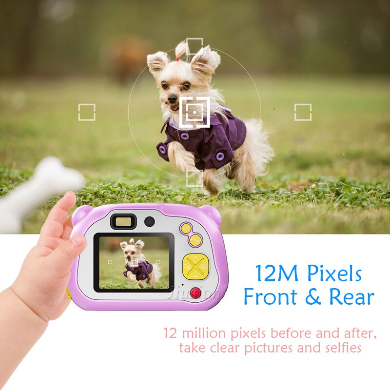 Digital Camara Kids WiFi Video Kamera Kinder Toys Camera Fotografica Mini Dual Lens Photo Camcorder For Children Birthday