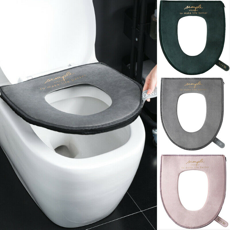 1Pc luksus sedes robić łazienki pokrowiec zmywalny ocieplacz na zimę aksamit drukowany mata toaletowa