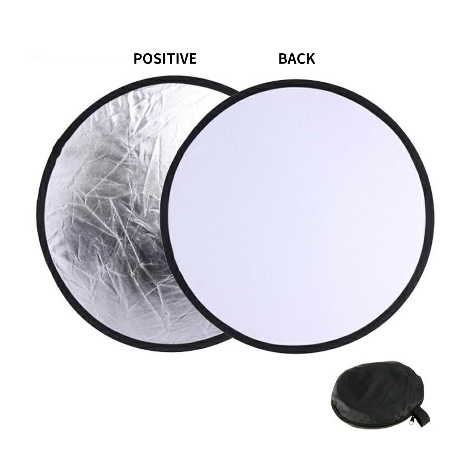 2 in1 universelle fotostudio-kamerazubehörteile mit aufbewahrungstasche, hintergrund, multifunktionaler, tragbarer, wiederverwendbarer mini-reflektor