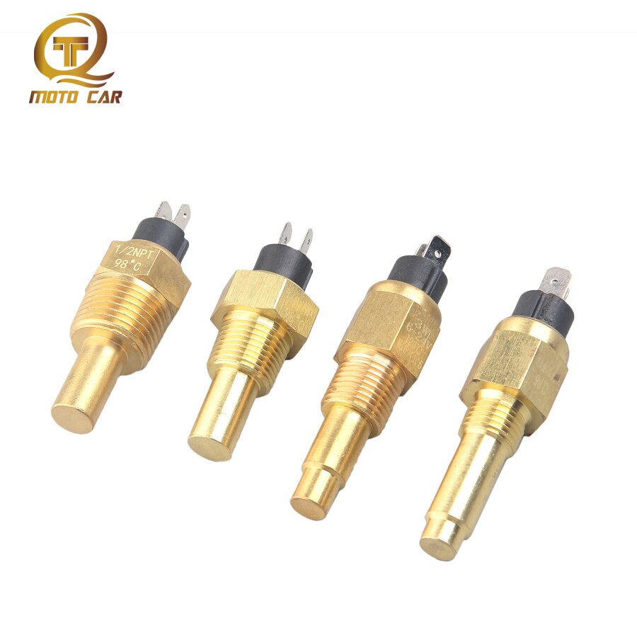 Auto Alarm Brass Automotive Electric Diesel Generator Sensor M16 X1.5 M14 X1.5 Car Engine Water Temperature Sensor 3/8NPT 1/2NPT