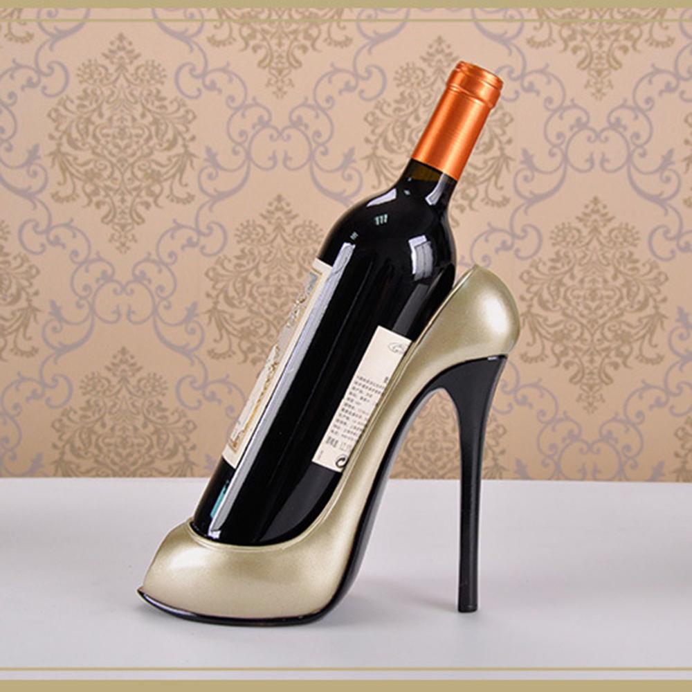 High Heel Shoe Wine Bottle Holder Shoes Silicone Wine Bottle Holder Rack Shelf for Home Party Restaurant